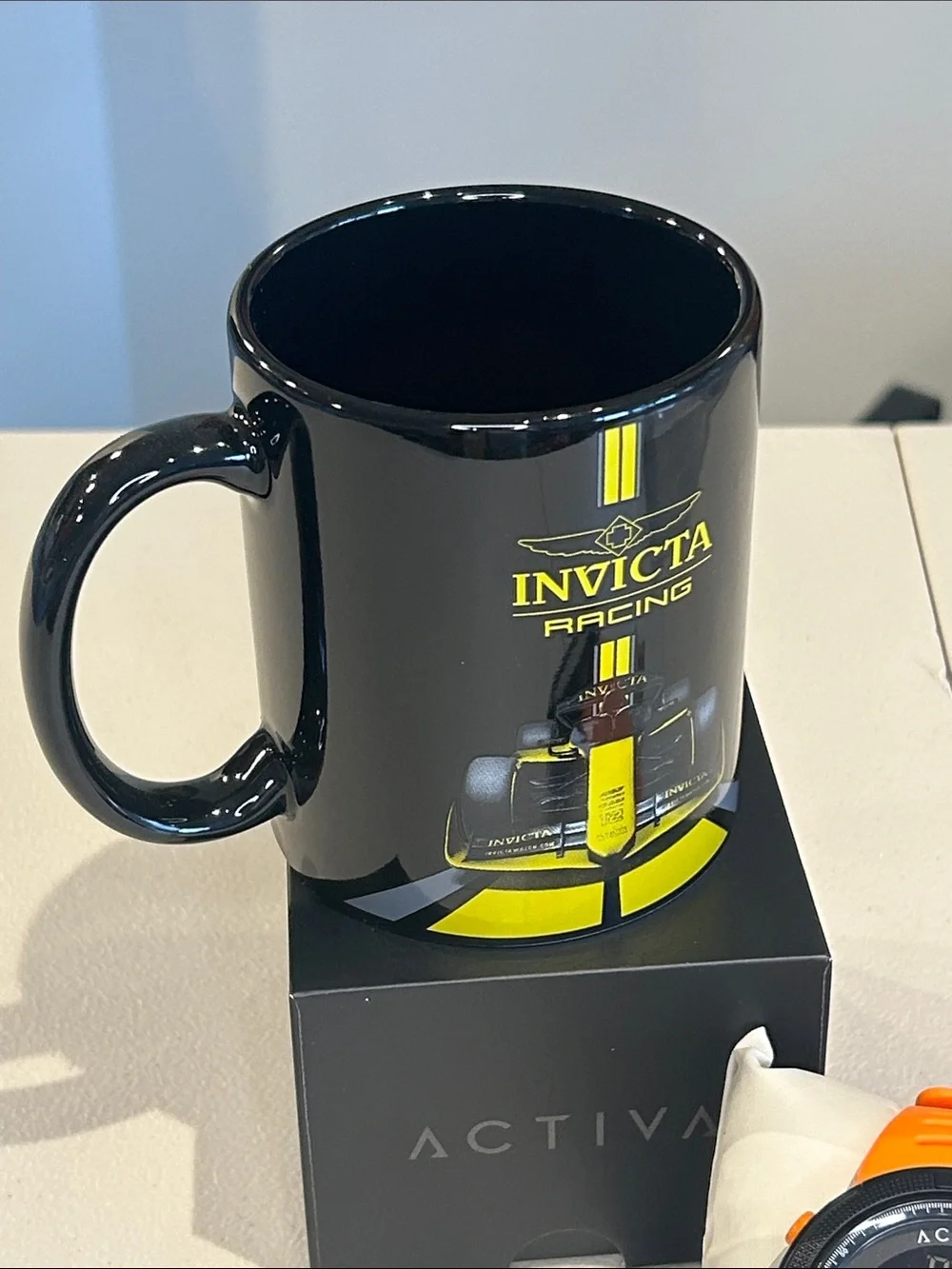 Activa Sports Digital Timepiece by Invicta with Invicta Coffee Mug Unisex NWT